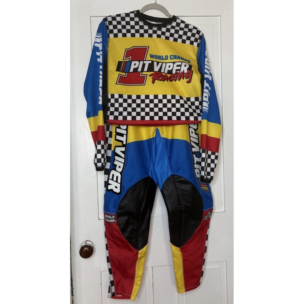PIT VIPER Men’s Pants (M) And Jersey (S) World Champs #1 Retro BMX Motocross Set
